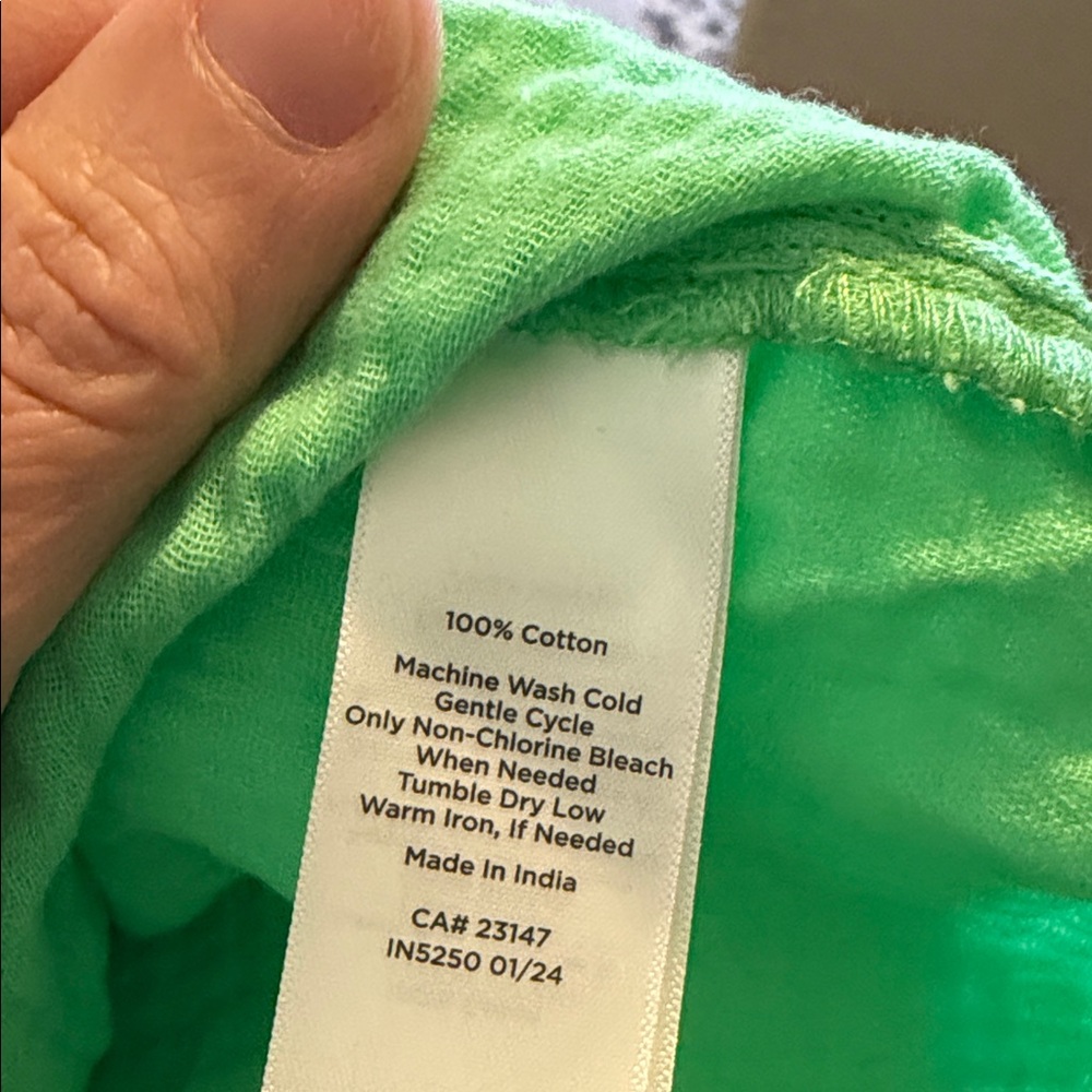 Talbots Button Down Spring Green Button Down Blou… - image 6